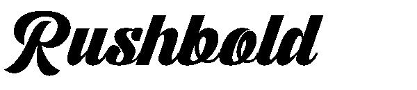 Rushbold字体
