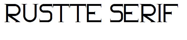 Rustte Serif字体