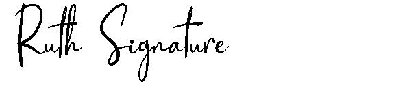 Ruth Signature字体