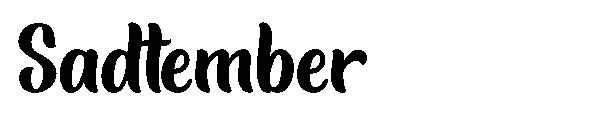Sadtember字体