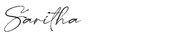 Saritha字体