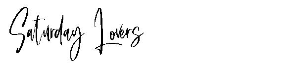 Saturday Lovers字体