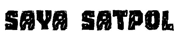 Saya Satpol字体