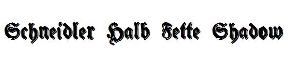 Schneidler Halb Fette Shadow字体