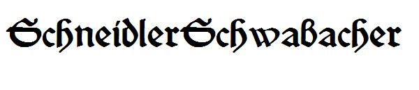 SchneidlerSchwabacher字体