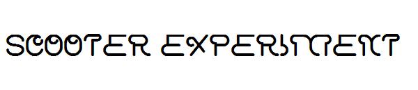 scooter experiment字体
