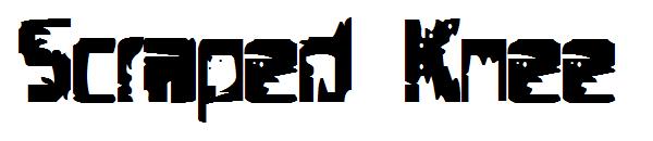 Scraped Knee字体