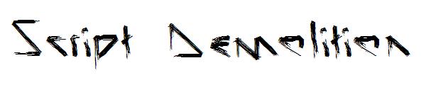 Script Demolition字体