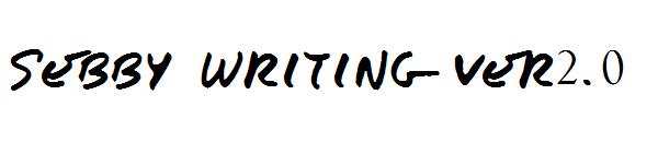 Sebby Writing ver2.0字体