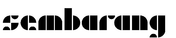 sembarang字体
