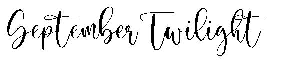 September Twilight字体