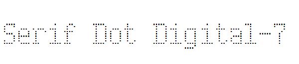 Serif Dot Digital-7字体