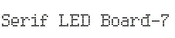 Serif LED Board-7字体