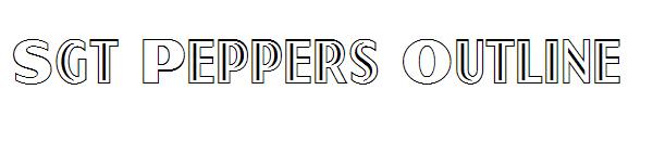 Sgt Peppers Outline字体