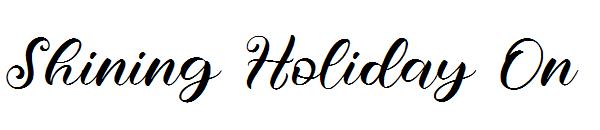 Shining Holiday On字体
