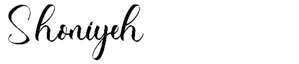 Shoniyeh字体