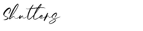 Shutters字体