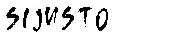 SIJUSTO字体