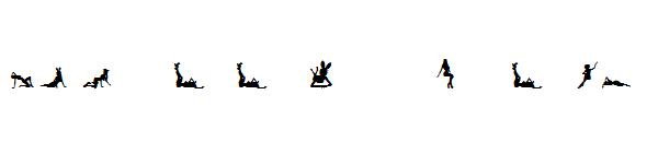 Silhouettes from Poser LT字体