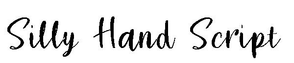 Silly Hand Script字体