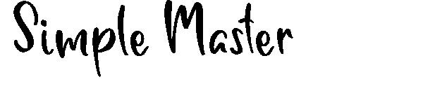 Simple Master字体