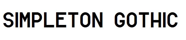 Simpleton Gothic字体