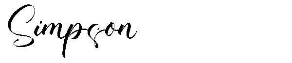 Simpson字体