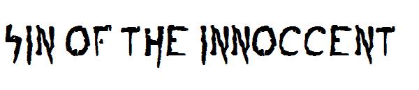 sin of the innoccent字体