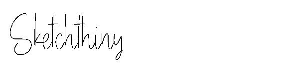 Sketchthiny字体