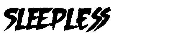 Sleepless字体