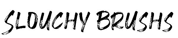 Slouchy Brush字体s字体