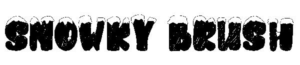 snowky brush字体
