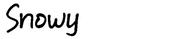Snowy字体