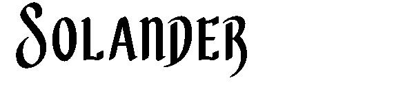 Solander字体