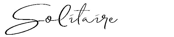 Solitaire字体
