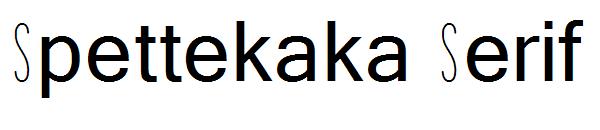Spettekaka Serif字体