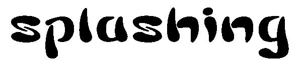 splashing字体