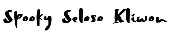 Spooky Seloso Kliwon字体