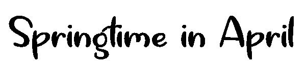 Springtime in April字体
