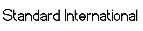 Standard International字体