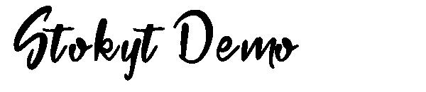 Stokyt Demo字体