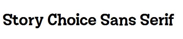 Story Choice Sans Serif字体