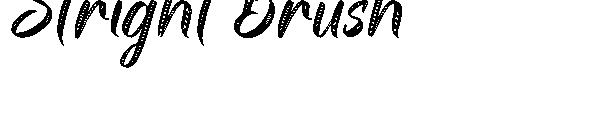 Stright Brush字体