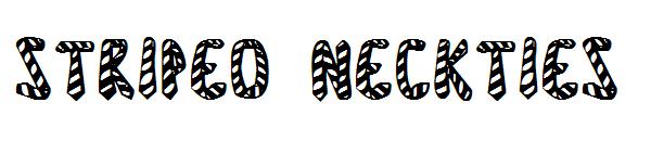 Striped Neckties字体