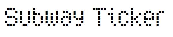 Subway Ticker字体