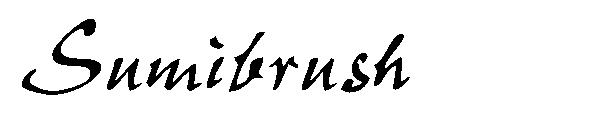 Sumibrush字体