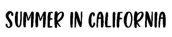 Summer In California字体