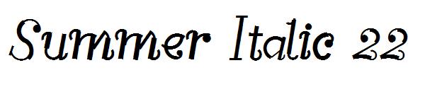 Summer Italic 22字体