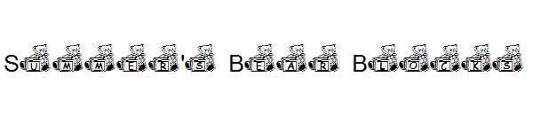Summer's Bear Blocks字体