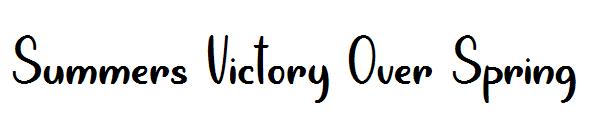 Summers Victory Over Spring字体